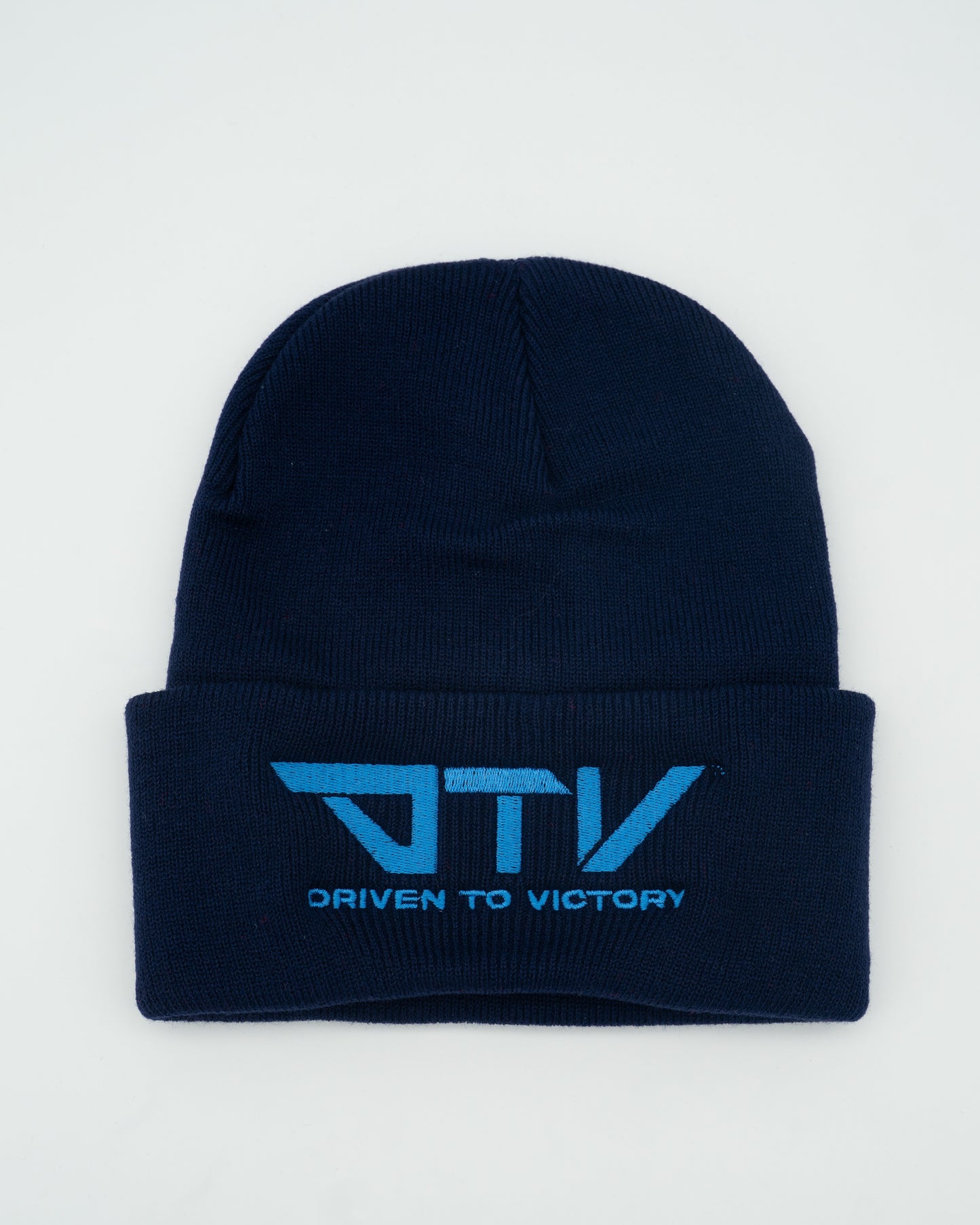 DTV Black Embroidered Beanie