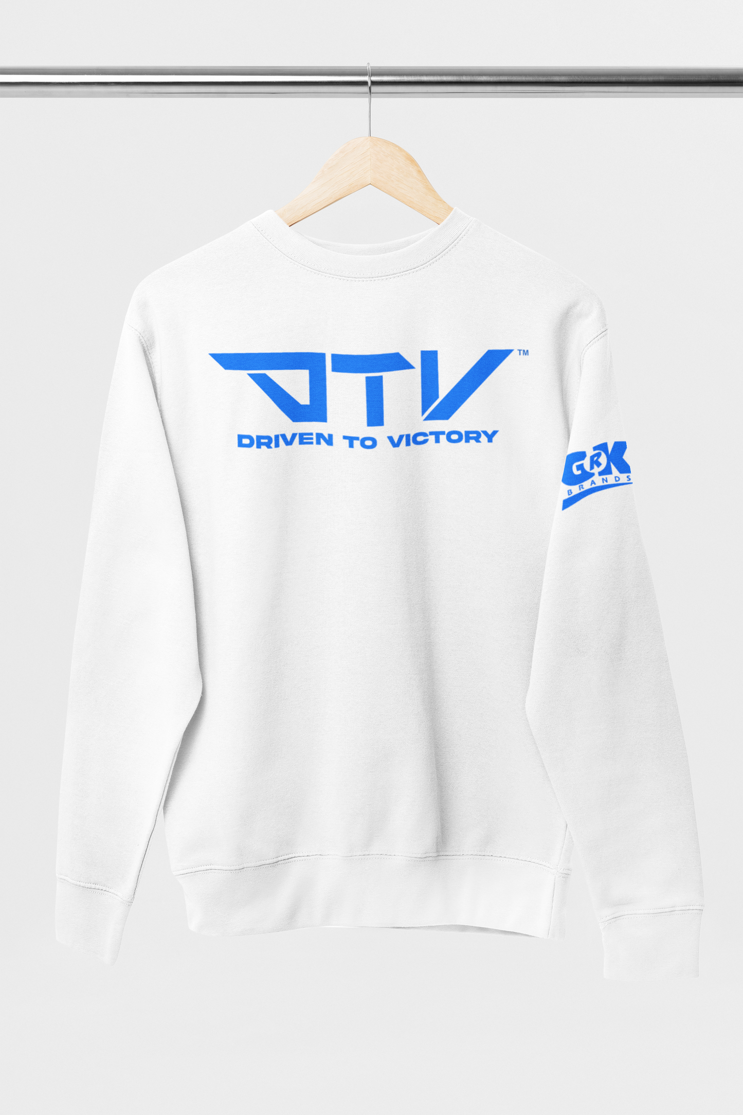 DTV White Crewneck Sweatshirts