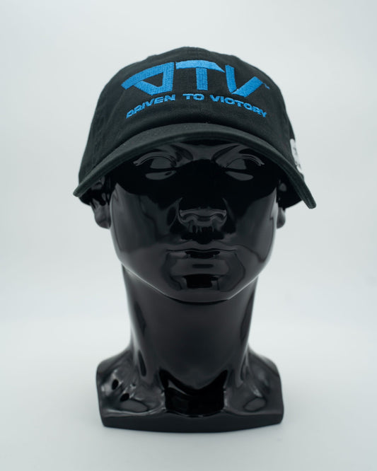DTV Black Embroidered Caps