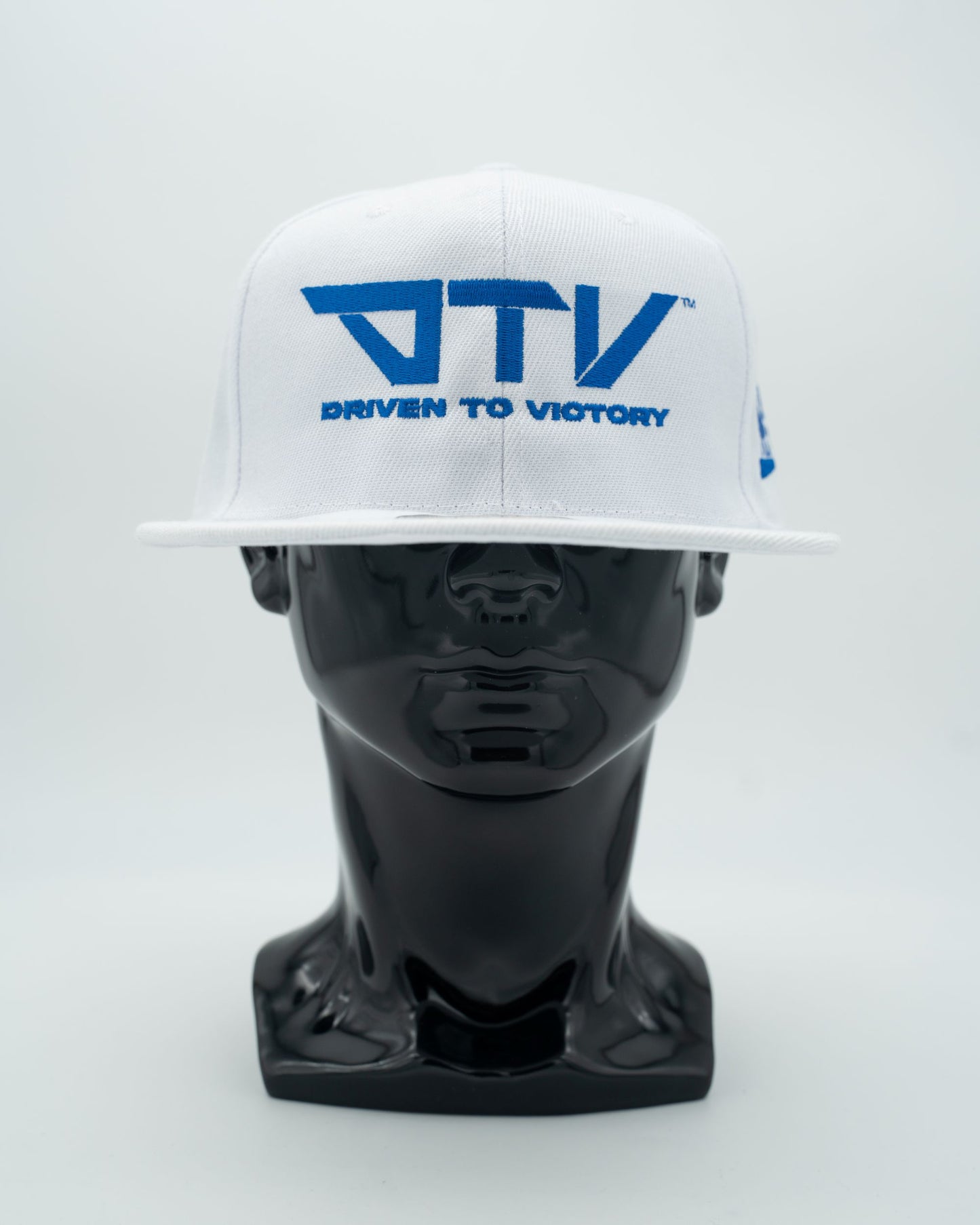 DTV White Embroidered Caps