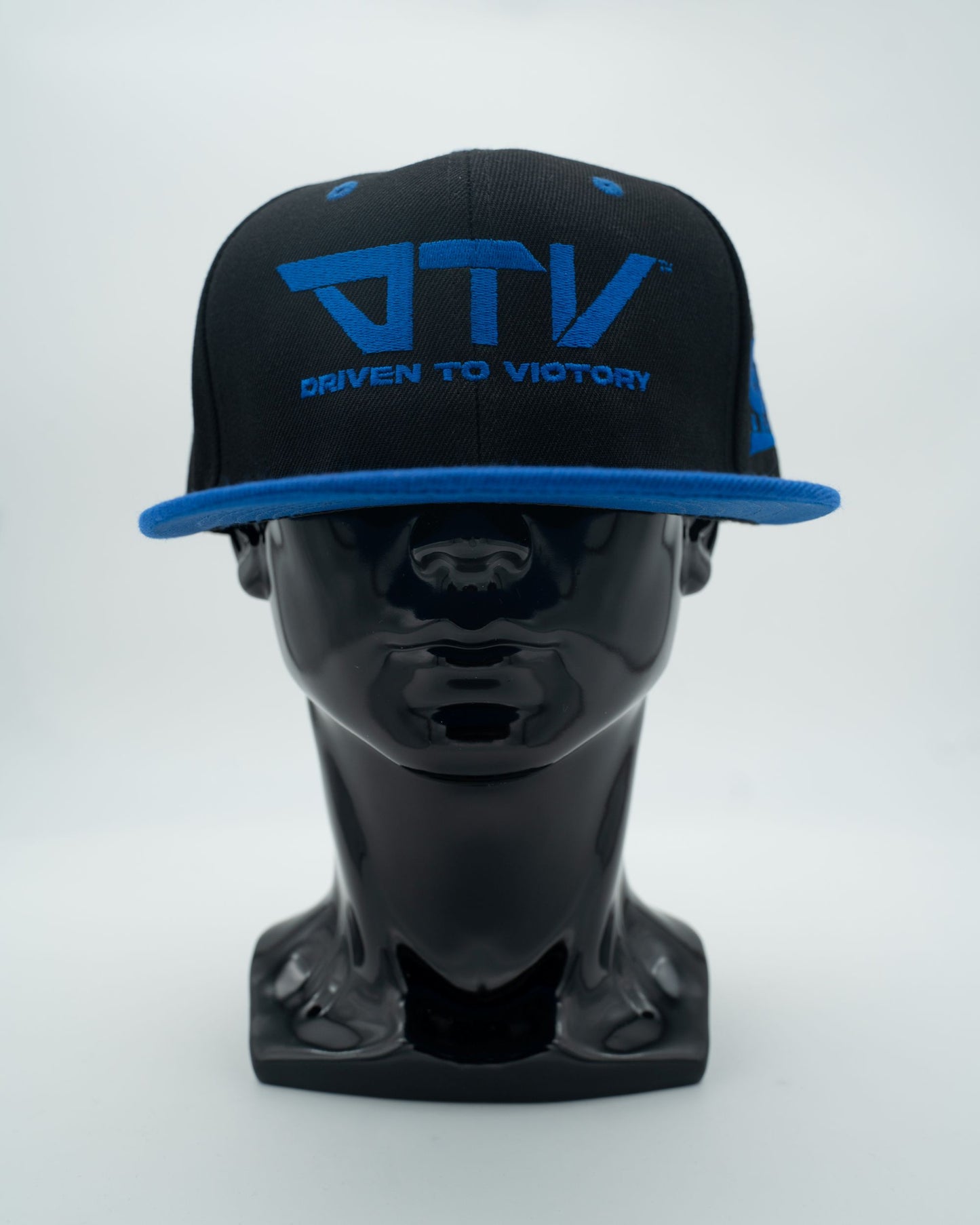 DTV Black and Blue Embroidered Caps
