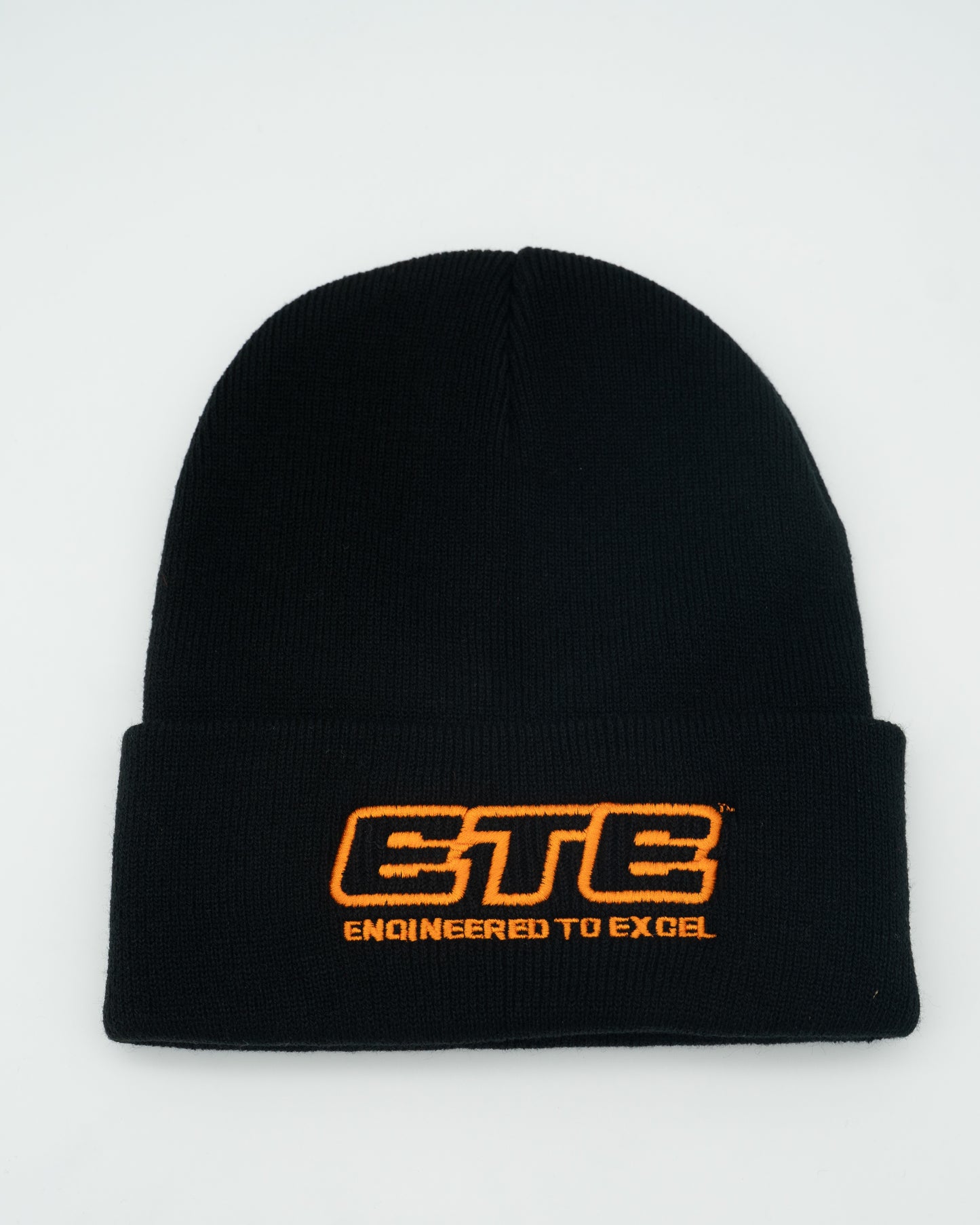 ETE Black Embroidered Beanie