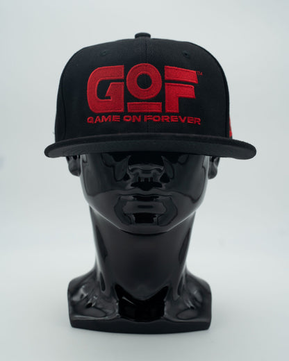 GOF Black Embroidered Caps