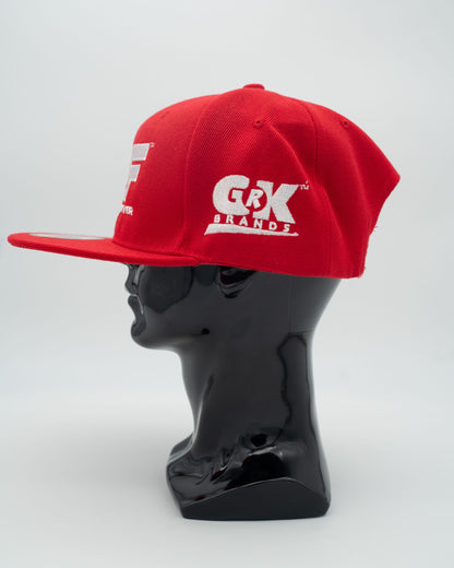 GOF Red Embroidered Caps