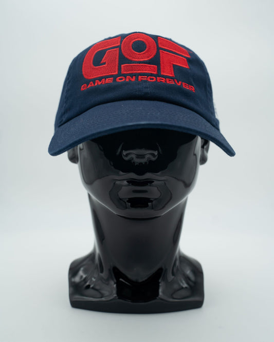 GOF Blue Embroidered Caps