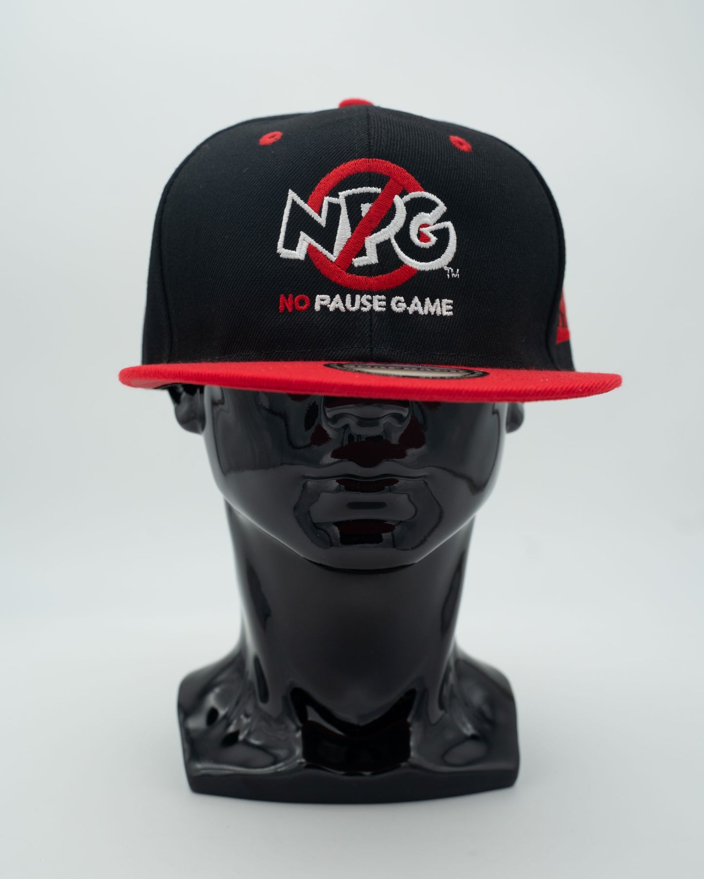 NPG Red & black Embroidered Caps