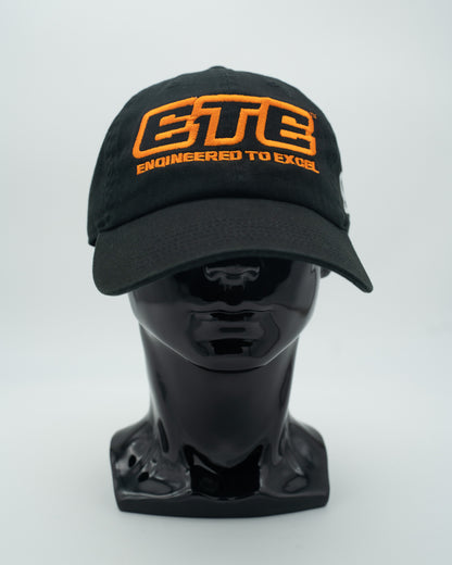 ETE Black Embroidered Caps